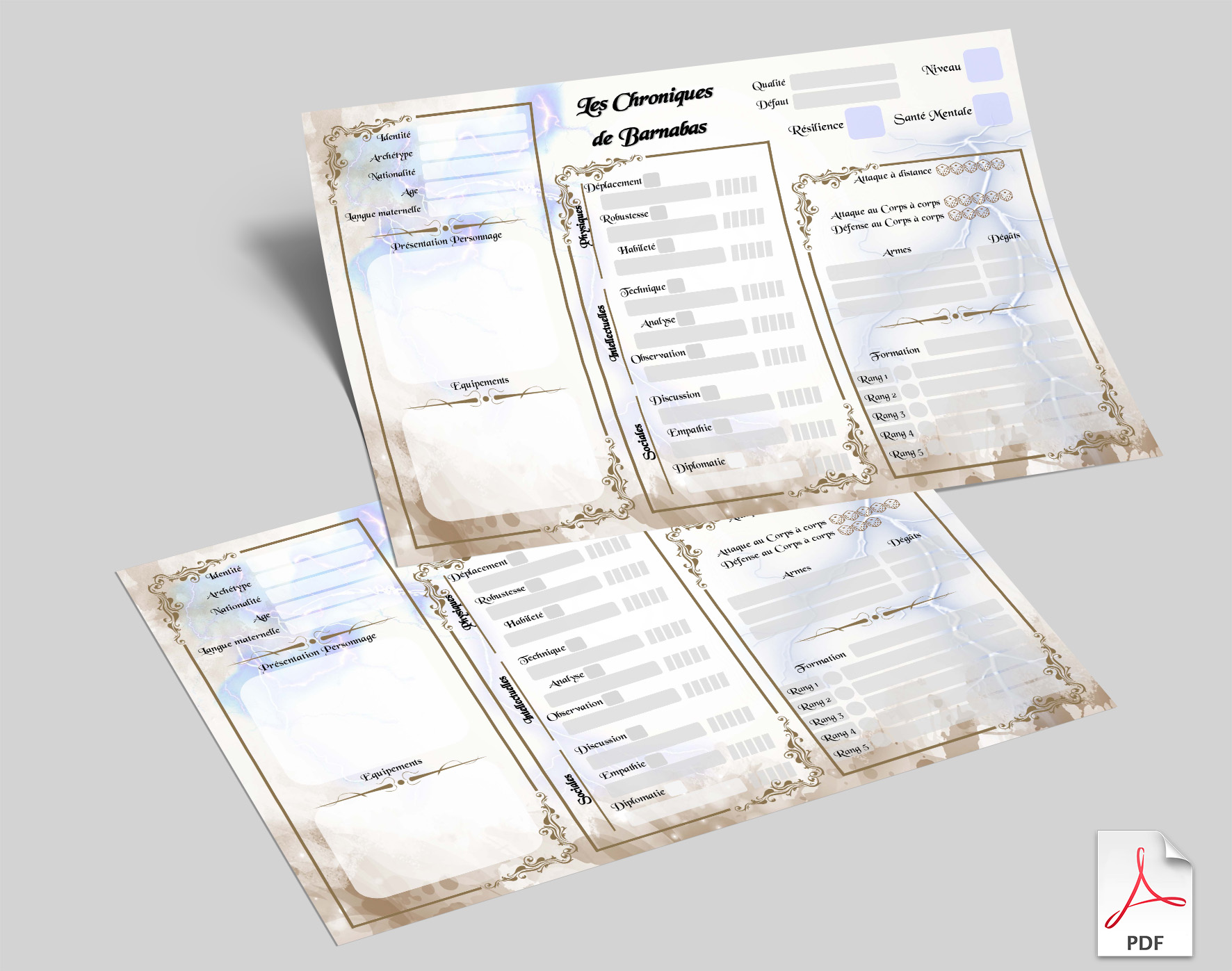 Feuille de personnage